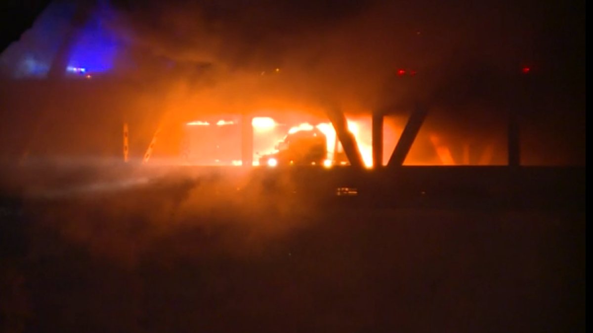 Fire on Brent Spence Bridge